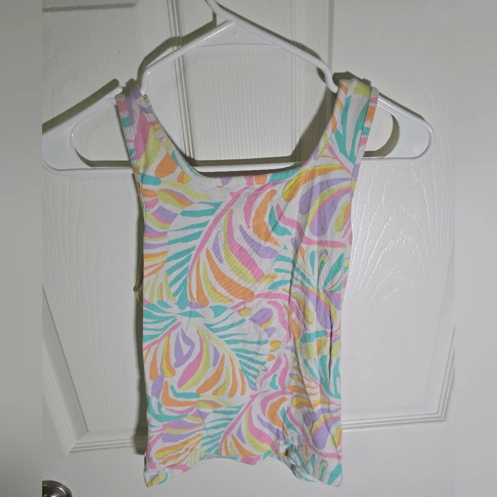 Old Navy Girls Floral Bright Tank Top Fitted XL